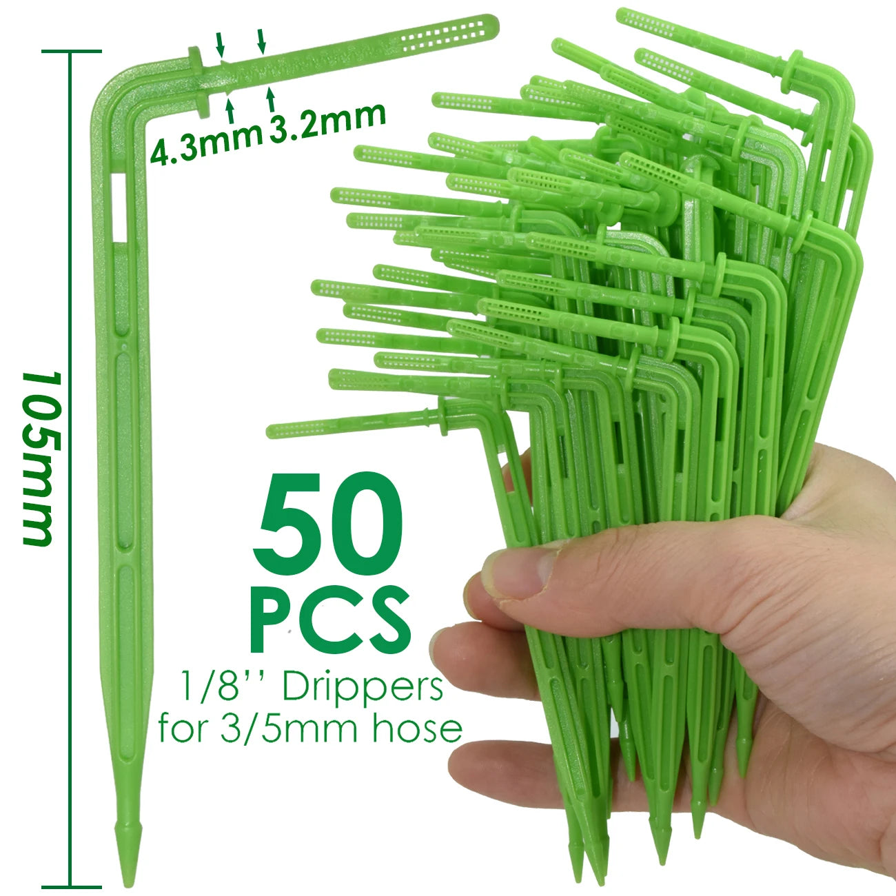 Kit de riego pot goteo. 40 y 50M