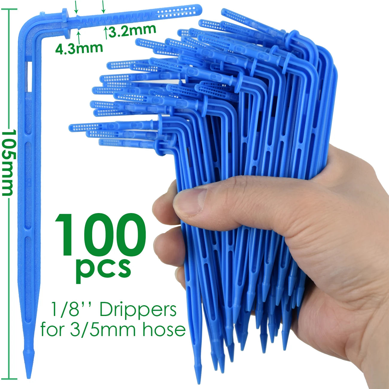 Kit de riego pot goteo. 40 y 50M